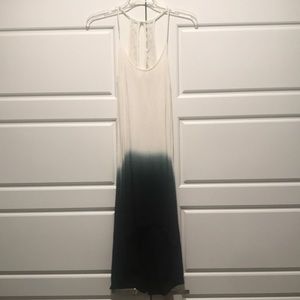 White and black dress